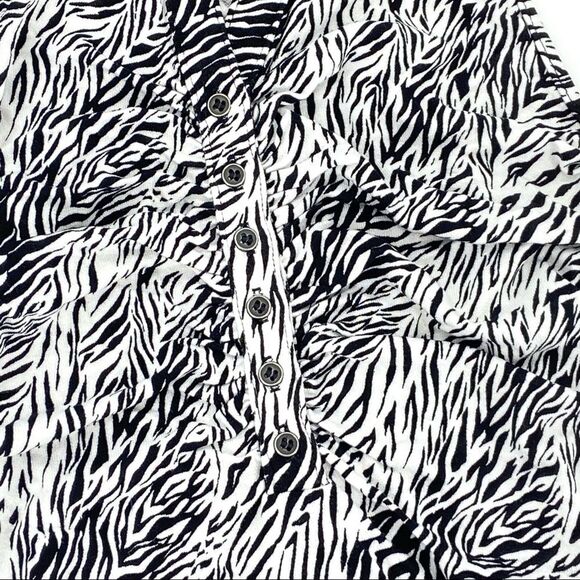 NEW Free People Coco V-Neck Zebra Animal Print Racerback Tank Top XL - Picture 3 of 12